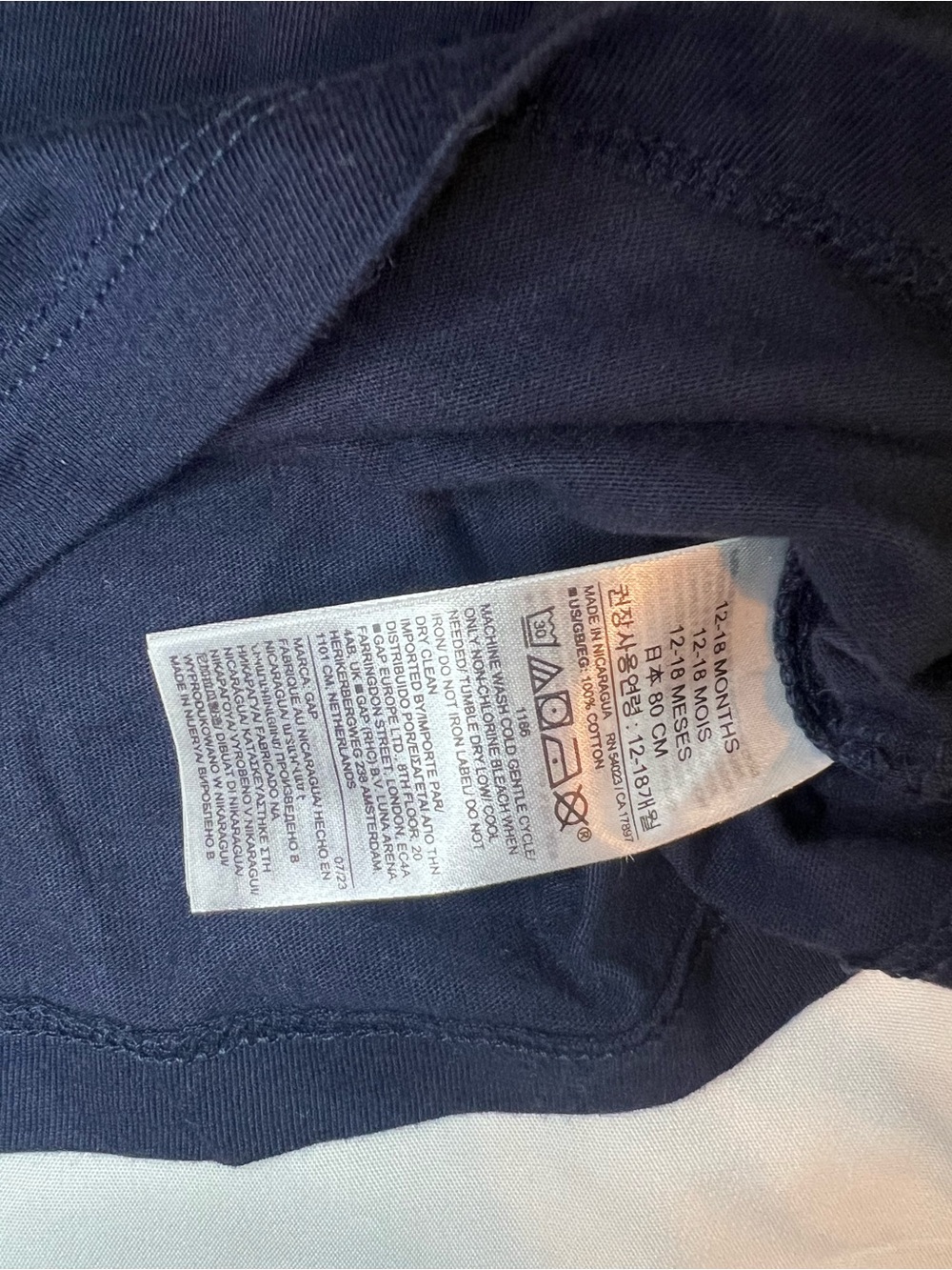 Set of 5 Baby Gap Long-Sleeve Crew Neck Tee Shirts Size 12-18 Months - Picture 10 of 16
